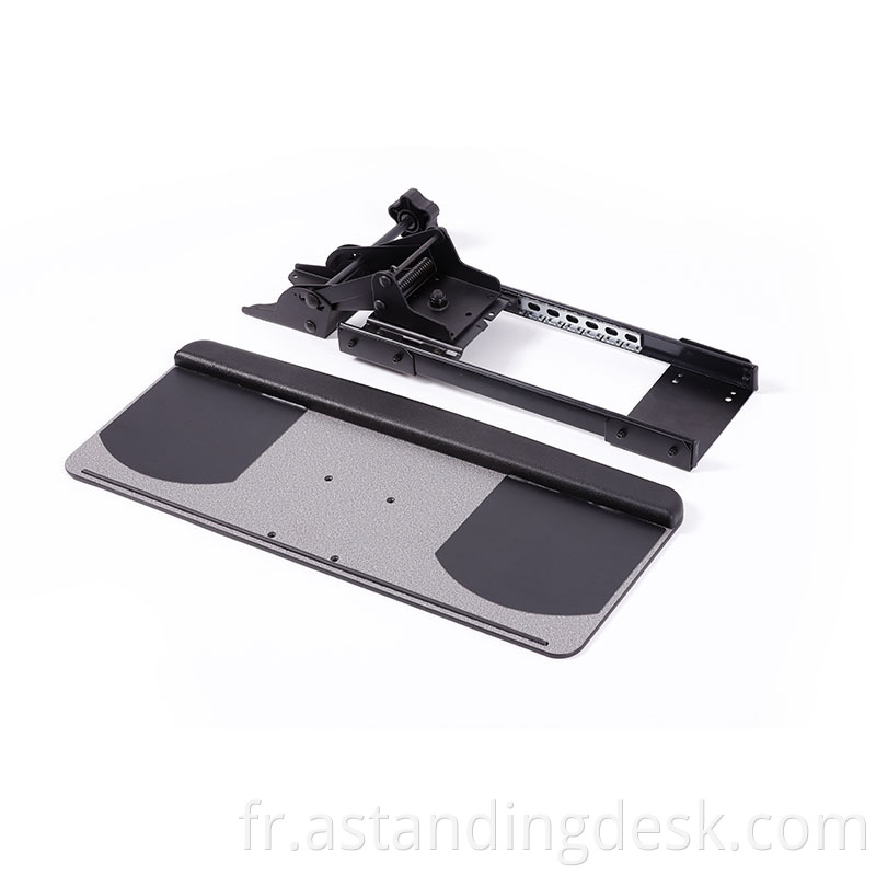 Accessoires de table de relève de bureau de haute qualité plateau de clavier ergonomique réglable
